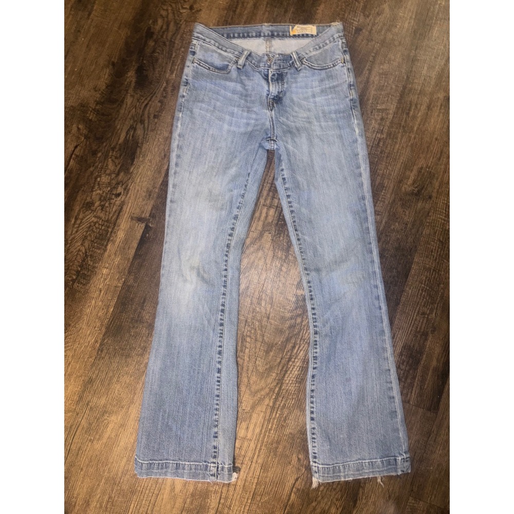 Gap Long and Lean Flare Jeans Light Wash Denim Womens 2 Regular 328804-00-1